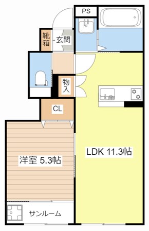 グッドライフステージ南川瀬の物件間取画像